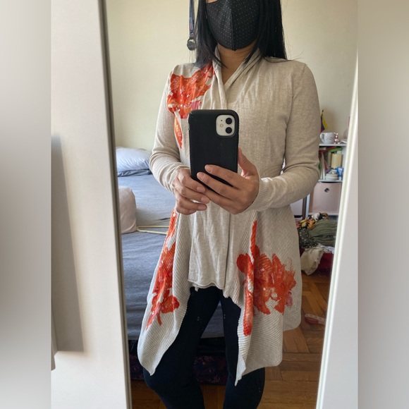 INC International Concepts Sweaters - I.N.C. International Concepts Soft Sequin Floral Open Cardigan Sweater - Small